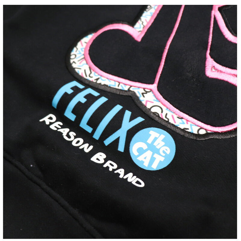 REASON FELIX コラボ パーカー フェリックス スウエット スウェットブラック セットアップ アメ車 ローライダー HIPHOP B系 ストリート