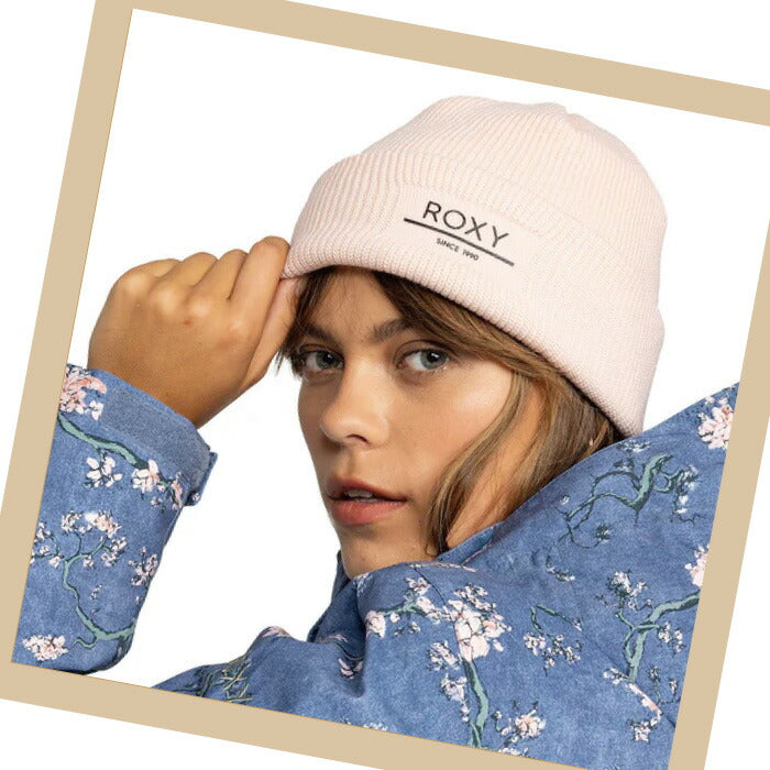 ロキシー ニット帽 Roxy FOLKER BEANIE レディース ガールズ 秋 冬 カフニット ビーニー スキー スノーボード 通勤 通学 白 黒 緑 ピンク フリーサイズ ERJHA04288