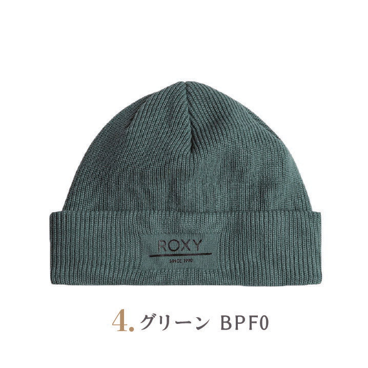 ロキシー ニット帽 Roxy FOLKER BEANIE レディース ガールズ 秋 冬 カフニット ビーニー スキー スノーボード 通勤 通学 白 黒 緑 ピンク フリーサイズ ERJHA04288