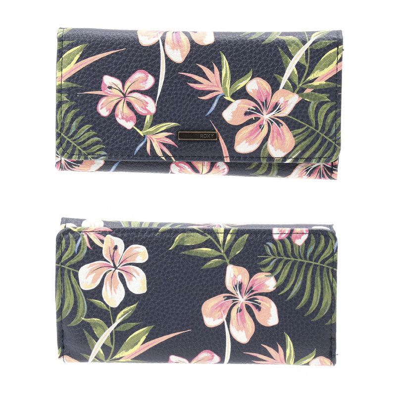 ロキシー お財布 ROXY HAZY DAZE 三つ折り財布 ウォレット 花柄 ボタニカル アロハ コンパクト レディース ブランド財布