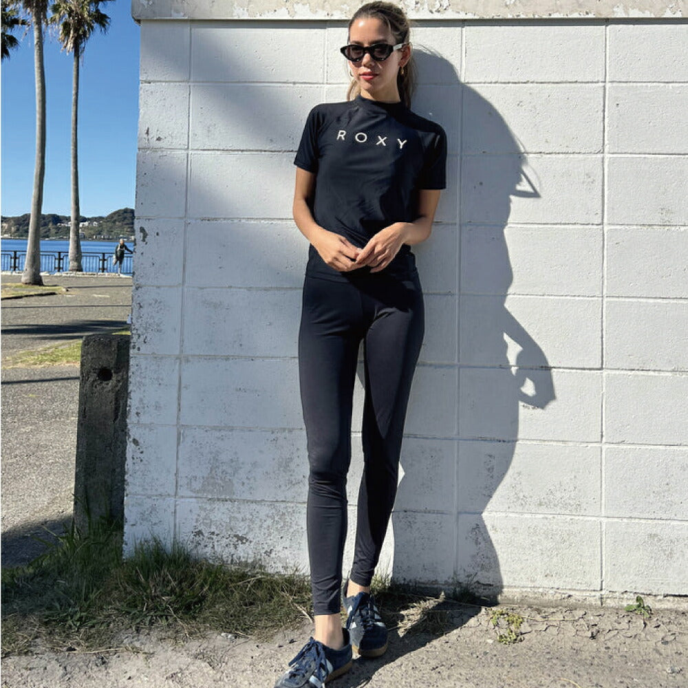 ロキシー UVカット ラッシュガード レギンス スパッツ 水着 紫外線対策 部屋着 アンダーウエア Roxy PEARL DIVE ウィメンズ ラッシュレギンス
