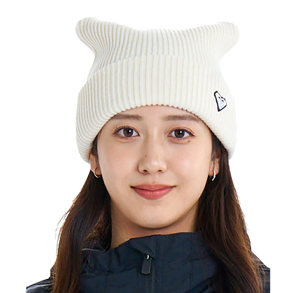 ロキシー 猫耳ニット帽 ROXY ウィメンズ ROXY SQUARE BEANIE 猫耳ビーニー 撥水加工