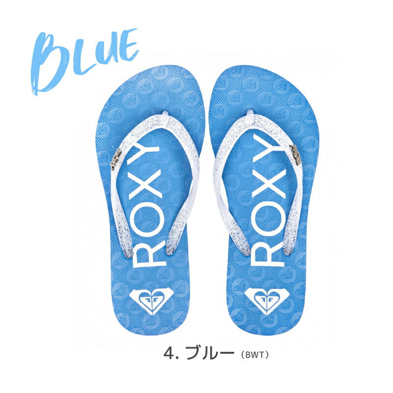 ROXY ロキシー 子供用 ビーチサンダル ビーサン キッズ ガールズ RG VIVA SPARKLE 小学生 プール 海 夏 くつ かわいい 海水浴