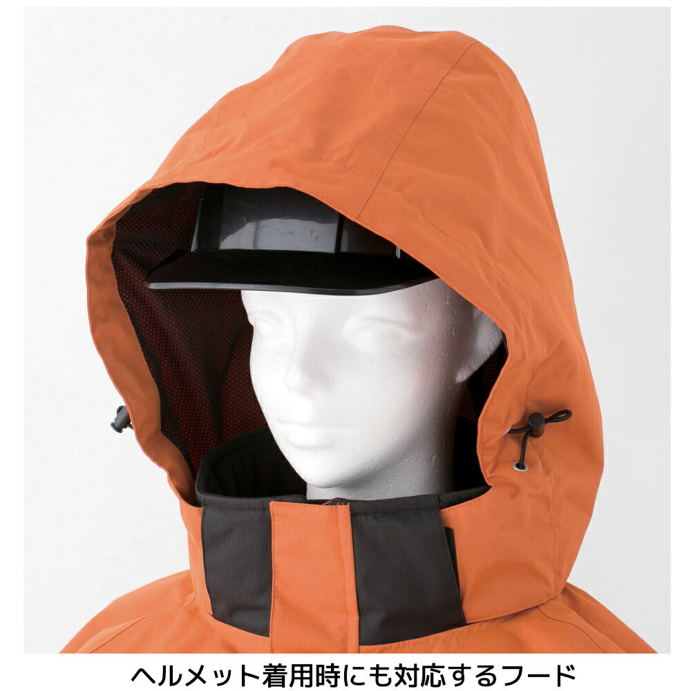 防寒 ジャケット ドカジャン ブルゾン 作業着 SOWA 桑和 防水 ブルゾン アウター 建設業 警備員 防寒着 冬用 メンズ レディース 小さいサイズ 大きいサイズ フード付きブラック オレンジ ネイビー 黒 SS～8L