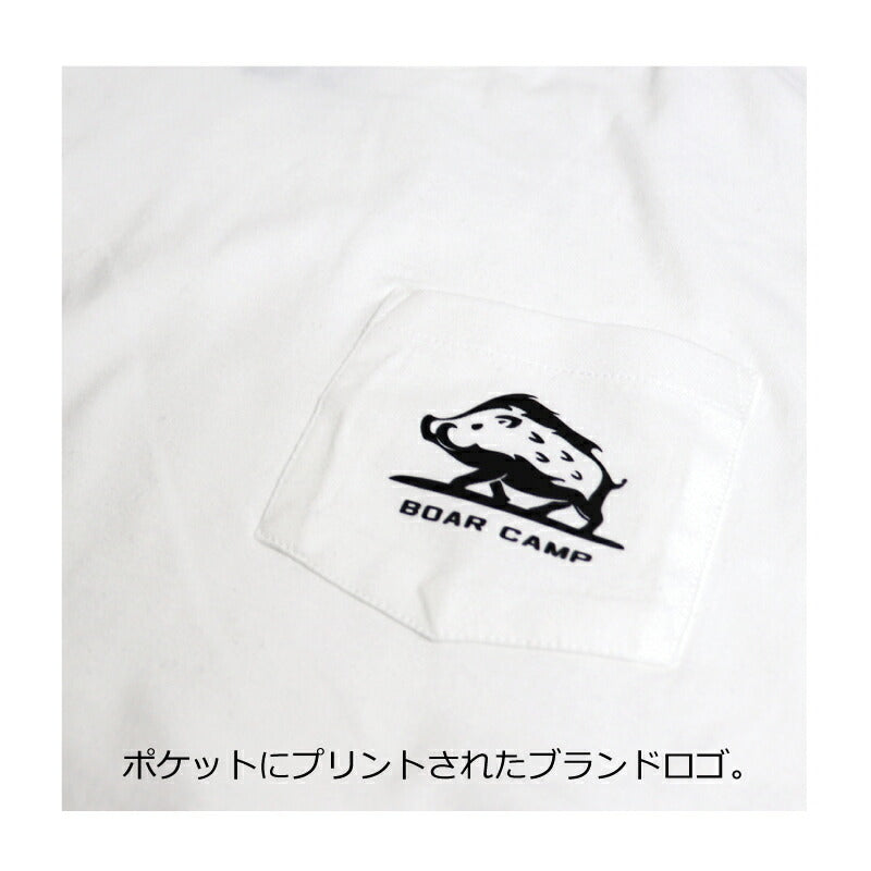 BOAR CAMP ボアキャンプ ロゴ ポケット Tシャツ