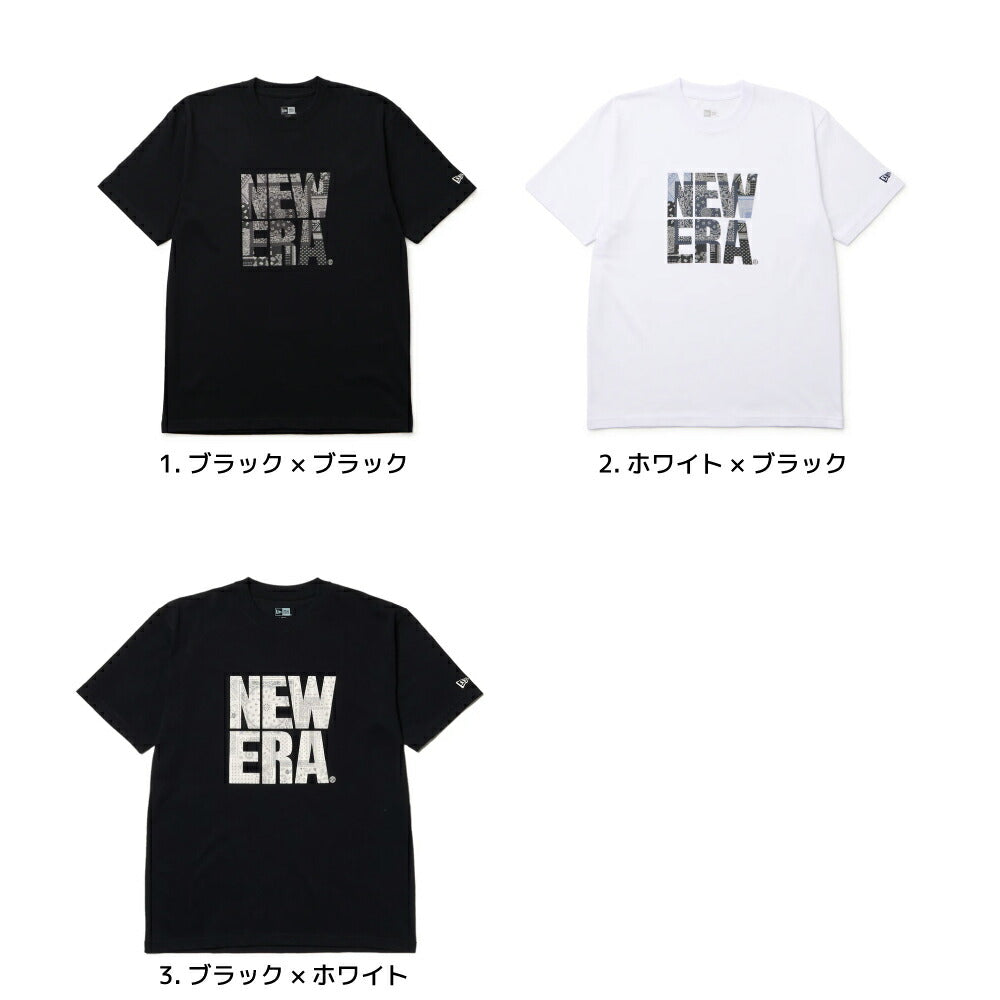 ニューエラ Tシャツ ペイズリー スクエアロゴ メンズ レディース NEW ERA コットン Tシャツ ベーシック  ニューエラー シャツ 夏 定番 ロゴ 帽子 キャップ 半袖 夏