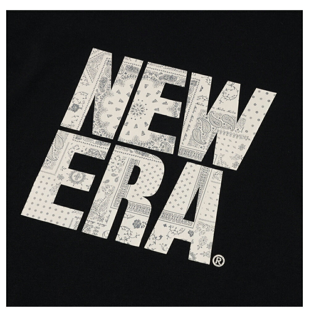 ニューエラ Tシャツ ペイズリー スクエアロゴ メンズ レディース NEW ERA コットン Tシャツ ベーシック  ニューエラー シャツ 夏 定番 ロゴ 帽子 キャップ 半袖 夏