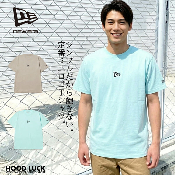 ニューエラ Tシャツ NEW ERAコットン Tシャツ ベーシック ミニ フラッグ メンズ レディース ロゴプリント シンプル ワンポイント