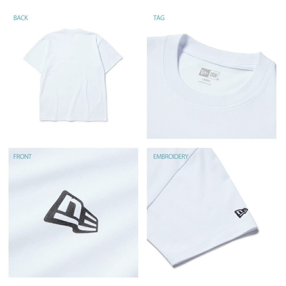 ニューエラ Tシャツ NEW ERAコットン Tシャツ ベーシック ミニ フラッグ メンズ レディース ロゴプリント シンプル ワンポイント