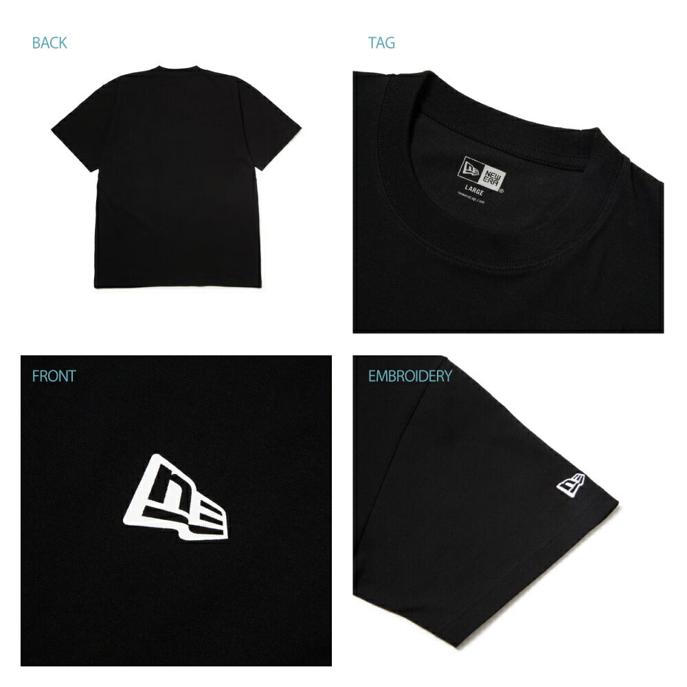 ニューエラ Tシャツ NEW ERAコットン Tシャツ ベーシック ミニ フラッグ メンズ レディース ロゴプリント シンプル ワンポイント