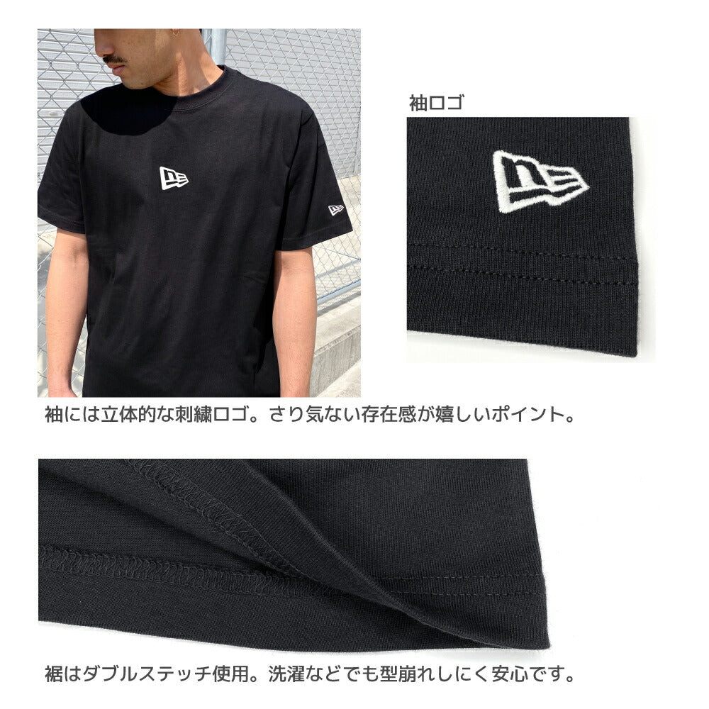 ニューエラ Tシャツ NEW ERAコットン Tシャツ ベーシック ミニ フラッグ メンズ レディース ロゴプリント シンプル ワンポイント