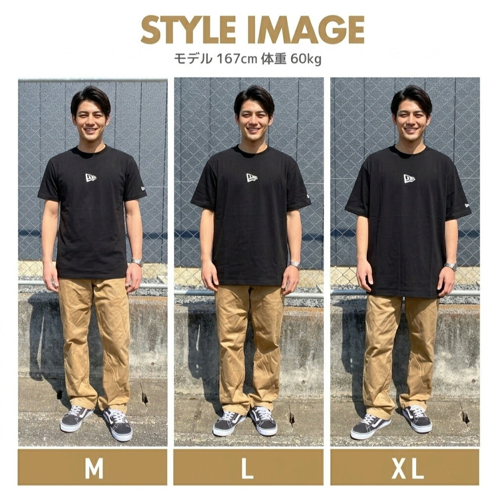 ニューエラ Tシャツ NEW ERAコットン Tシャツ ベーシック ミニ フラッグ メンズ レディース ロゴプリント シンプル ワンポイント