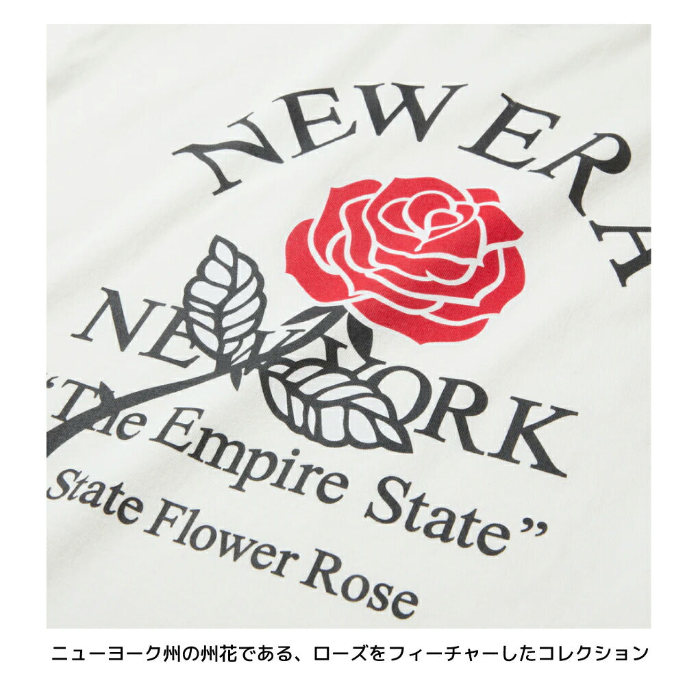 ニューエラ Tシャツ バラ 薔薇 WAS CT TEE STATE FLOWER メンズ レディース NEW ERA コットン Tシャツ ベーシック ニューエラー シャツ 夏 定番 ロゴ 帽子 キャップ 半袖 夏