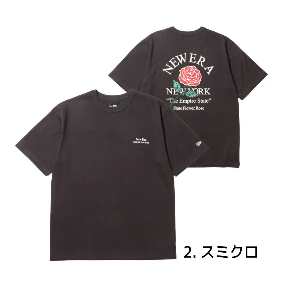 ニューエラ Tシャツ バラ 薔薇 WAS CT TEE STATE FLOWER メンズ レディース NEW ERA コットン Tシャツ ベーシック ニューエラー シャツ 夏 定番 ロゴ 帽子 キャップ 半袖 夏