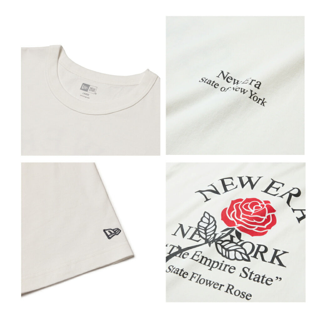 ニューエラ Tシャツ バラ 薔薇 WAS CT TEE STATE FLOWER メンズ レディース NEW ERA コットン Tシャツ ベーシック ニューエラー シャツ 夏 定番 ロゴ 帽子 キャップ 半袖 夏