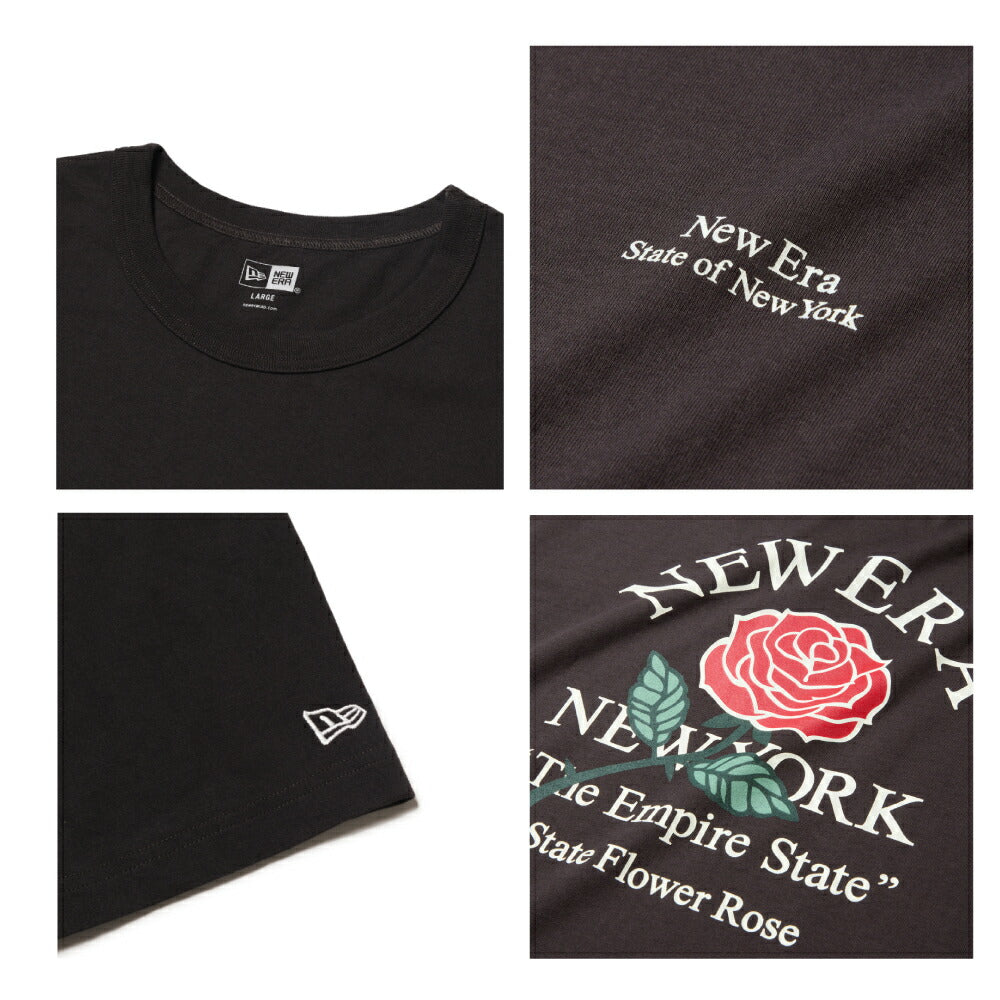 ニューエラ Tシャツ バラ 薔薇 WAS CT TEE STATE FLOWER メンズ レディース NEW ERA コットン Tシャツ ベーシック ニューエラー シャツ 夏 定番 ロゴ 帽子 キャップ 半袖 夏