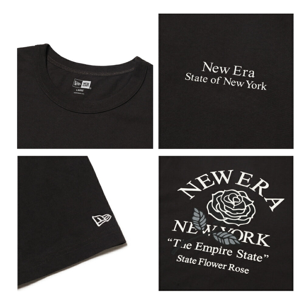 ニューエラ Tシャツ バラ 薔薇 WAS CT TEE STATE FLOWER メンズ レディース NEW ERA コットン Tシャツ ベーシック ニューエラー シャツ 夏 定番 ロゴ 帽子 キャップ 半袖 夏