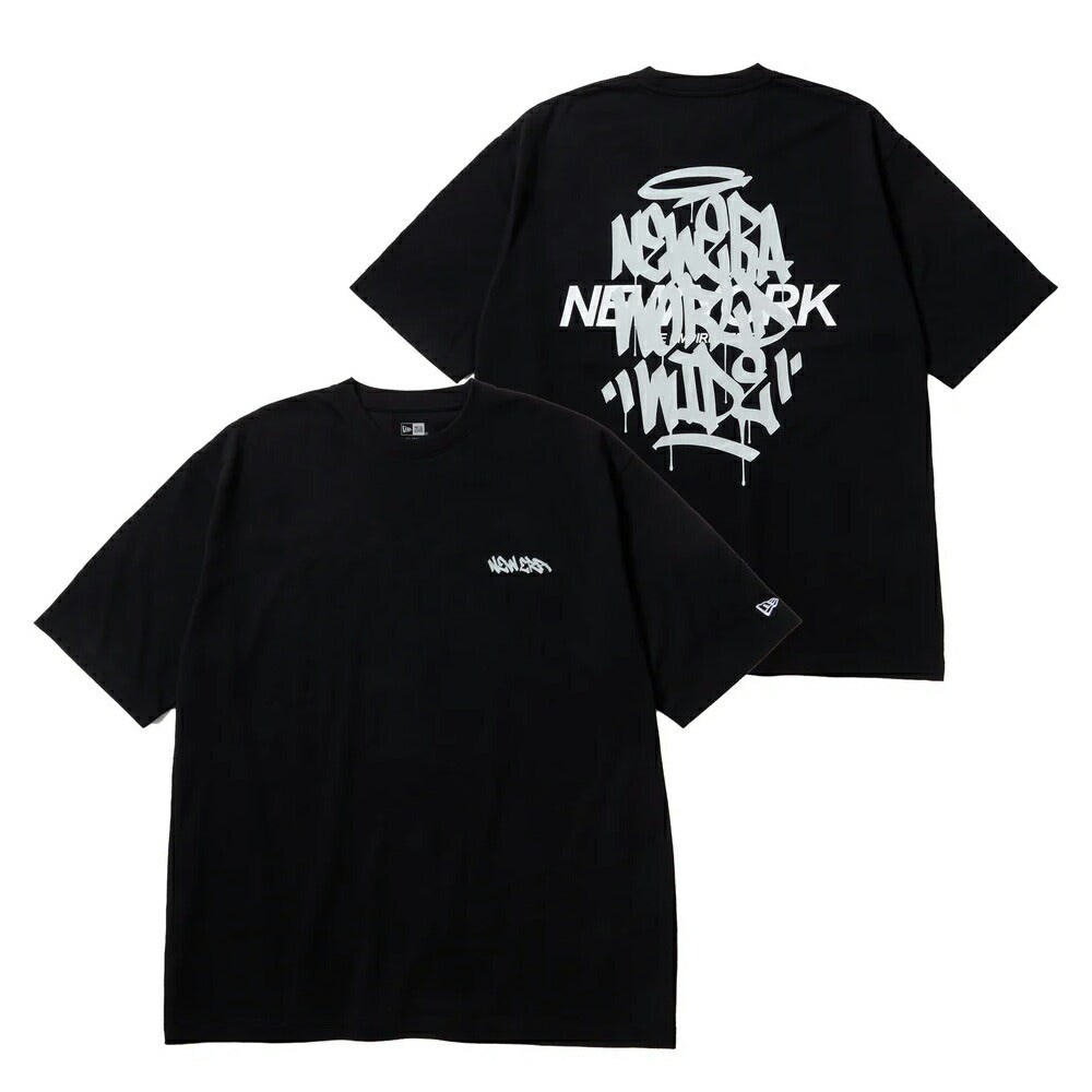 ニューエラ Tシャツ NEW ERA コットン Tシャツ 半袖 オーバーサイズド コットン Tシャツ Tagging ニューエラー ッグラフィティー タギング HIP HOP ストリート ファッソン メンズ レディース