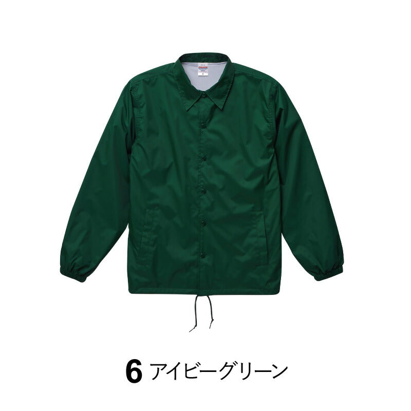 ユナイテッドアスレ UNITEDATHLE ナイロン コーチ ジャケット裏地付 メンズ レディース 春秋冬 8カラー 7059-01