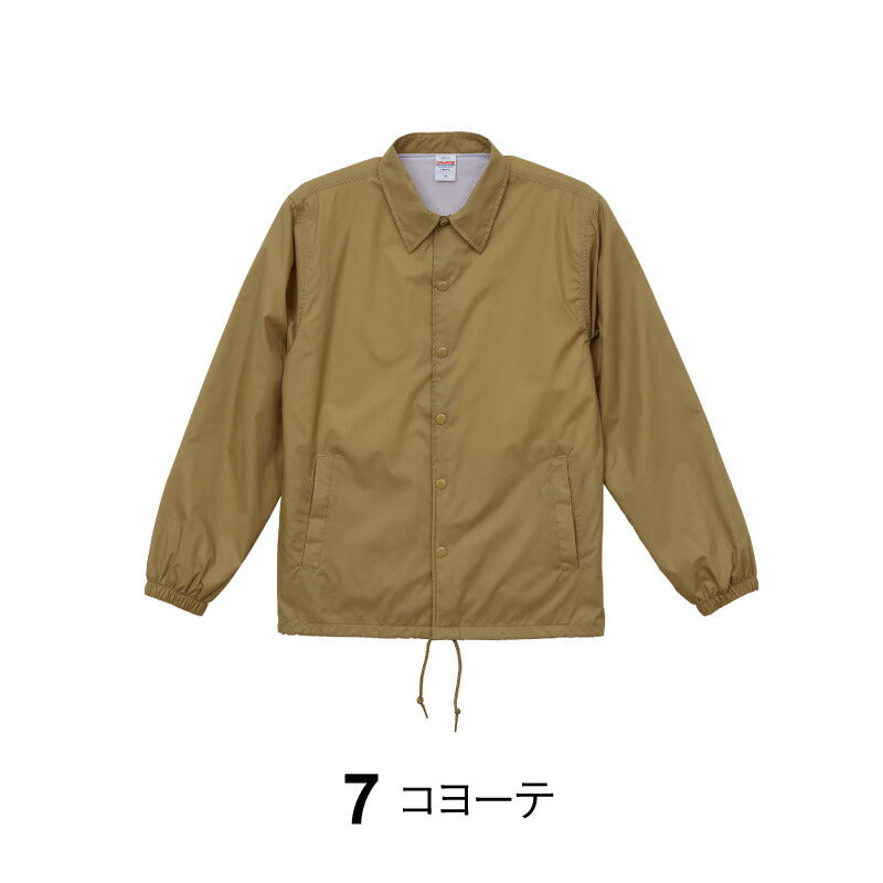 ユナイテッドアスレ UNITEDATHLE ナイロン コーチ ジャケット裏地付 メンズ レディース 春秋冬 8カラー 7059-01