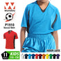 ドライ サッカー Tシャツ 子供 ジュニア ユース 半袖 WUNDOU 送料無料 ウンドウ P1910 ゲームシャツ 吸汗 速乾 フットサル 練習着 部活 試合用 ユニフォーム キッズ ウェア 110-150